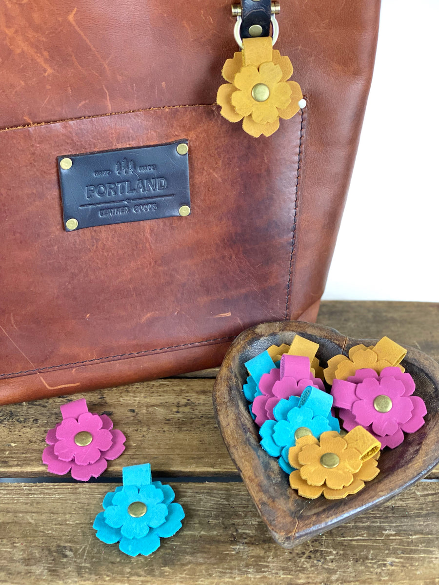 Flower leather purse best sale