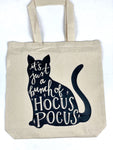 Hocus Pocus Black Cat Cotton Tote Bag, Lightweight Thin Natural Cotton Tote Bag, Honey Bee Reusable Tote Bag, Vinyl Bee Kind Tote, Farmers Market Bag