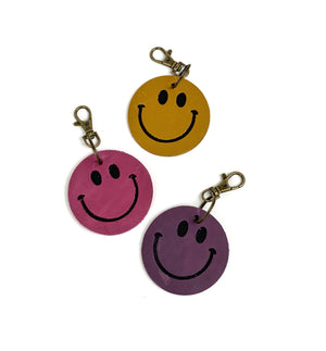 Smiley Face Key Chain for Purse Charm, Car, Truck, Motorcycle, Bicycle, ATV, Snowmobile, Camping, Hiking