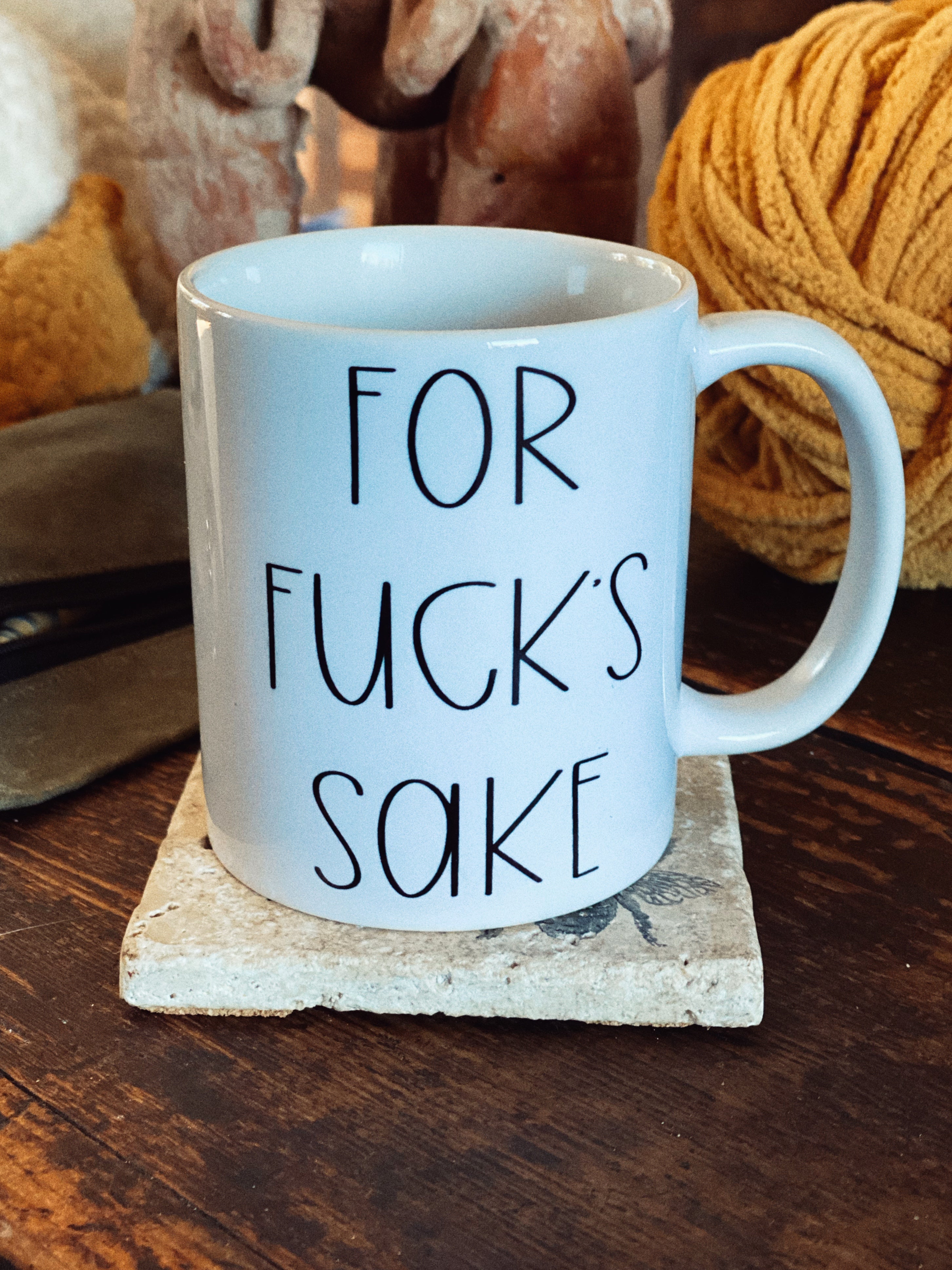 For Fuck's Sake or Well Shit Ceramic Coffee Mug Sublimation Cup