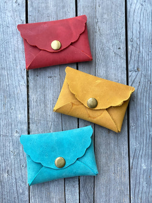 Folding Wallet - Rose Gold Metallic – Kim White Bags/Belts