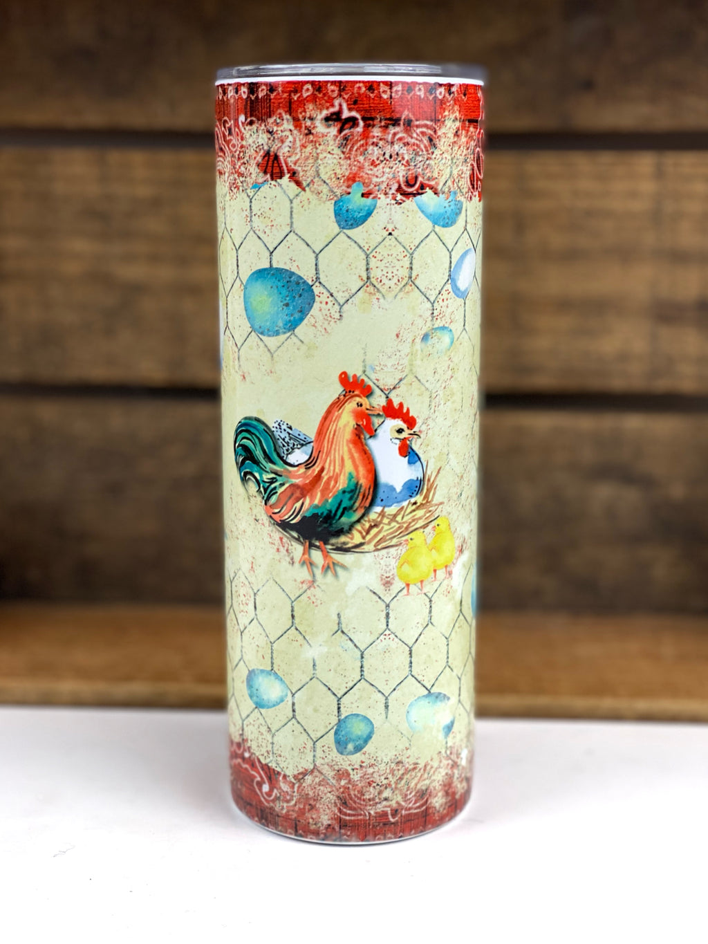 Chicken 20 oz Stainless Steel Skinny Tumbler Sublimation