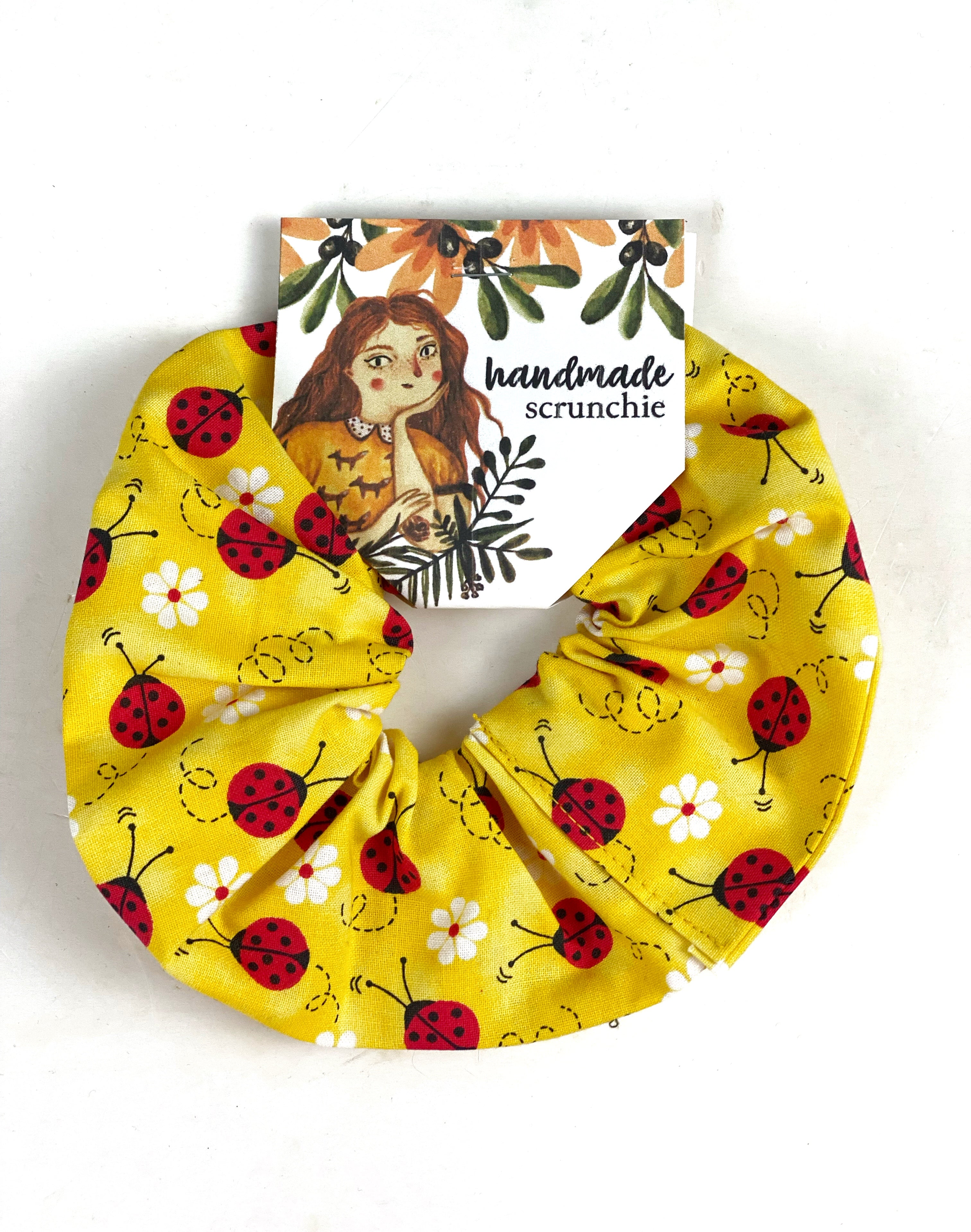 Oversized Extra Large Hair Scrunchie 100% Cotton Spring Prints Fabric Scrunchies, Ponytail Holder, Handmade Scrunchie