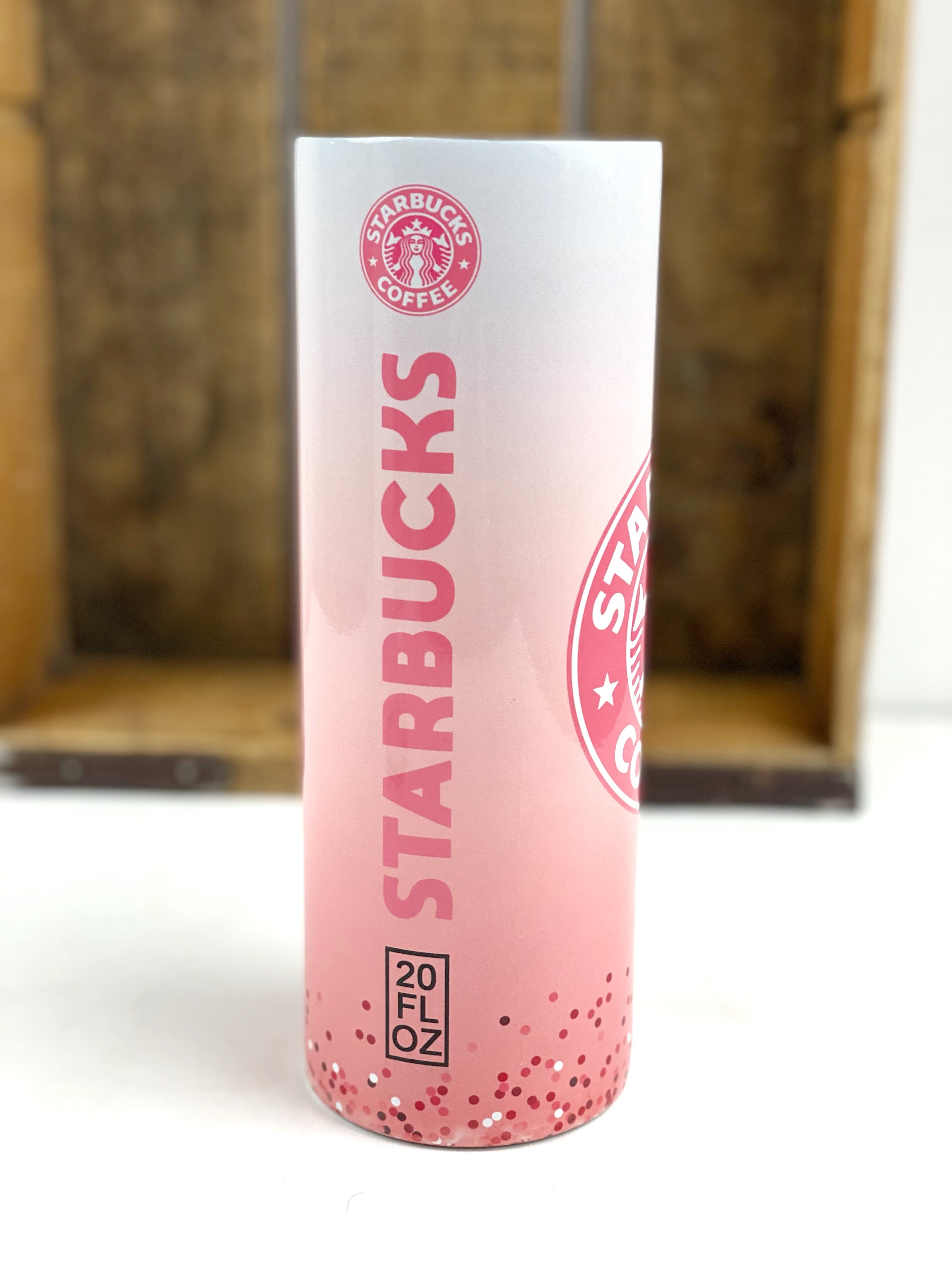 Starbucks Sparkling Pink Stainless Steel Cold Cup Tumbler 20oz