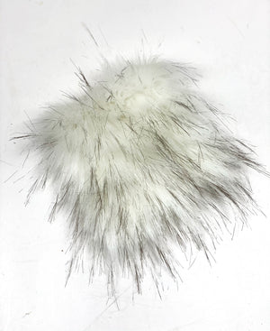 DIY Faux Fur Pom Poms Pre Cut Forms Muse, Onyx, Silver Fox, Siberian, Minx, Arctic Fox, Jackal, Toasted Marshmallow