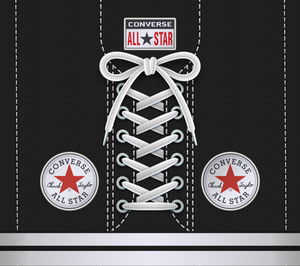 Converse Sneakers 20 oz Stainless Steel Skinny Tumbler Sublimation Hot Cold Coffee Soda Chuck Taylors