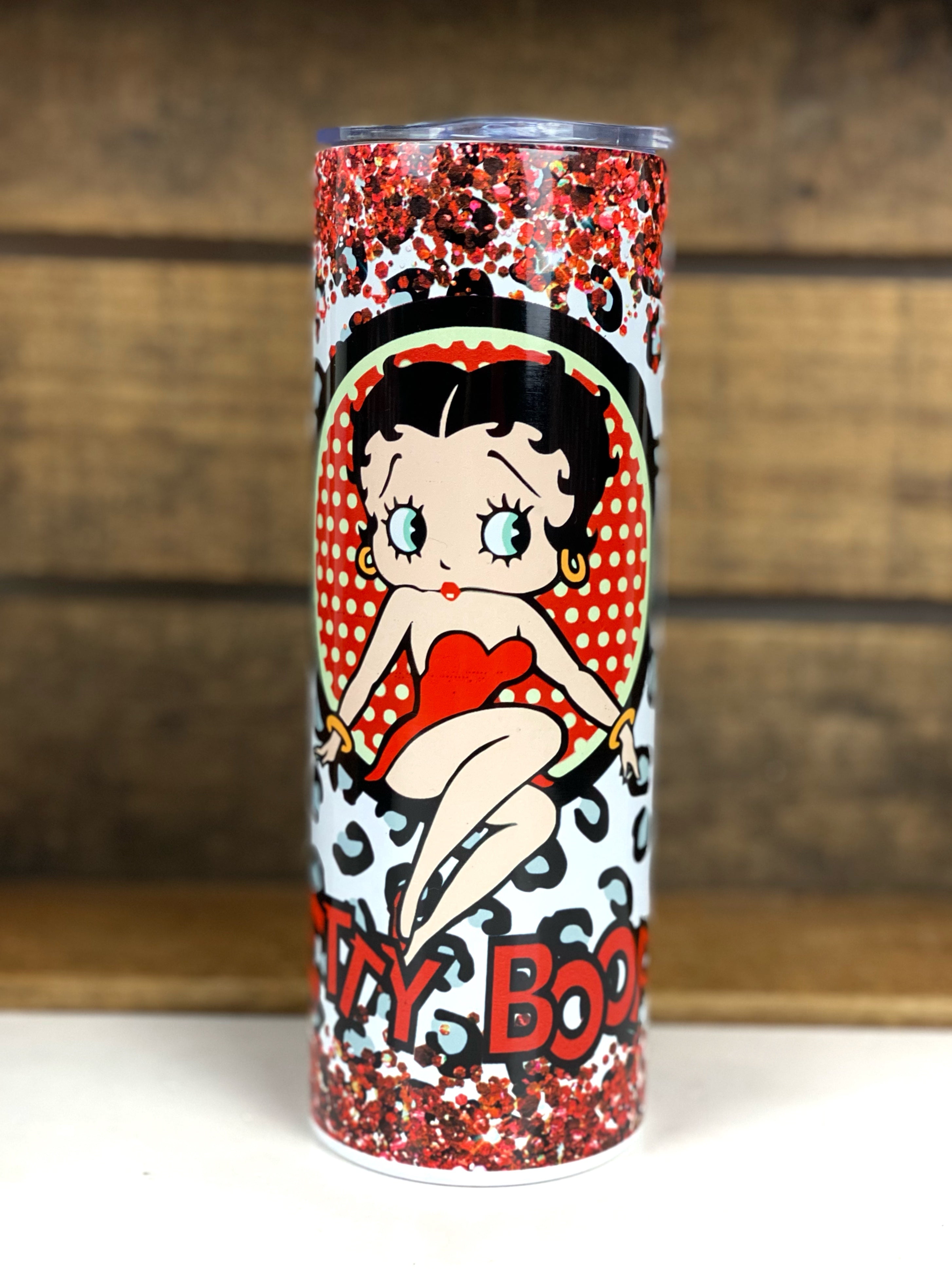 Betty Boop 20 oz Stainless Steel Skinny Tumbler Sublimation